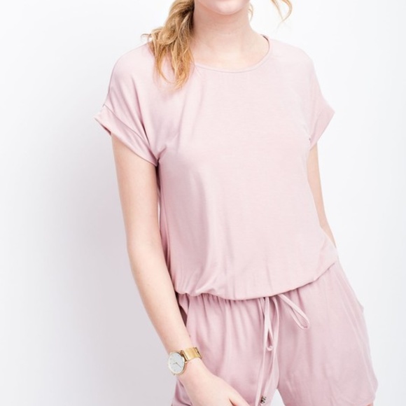 NWT Vanilla Bay Dusty Mauve Romper - Picture 2 of 5